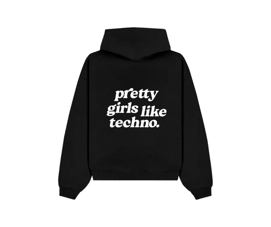 Pretty Girls Oversized Hoodie  - Organic Boxcut Hoodie ST/ST